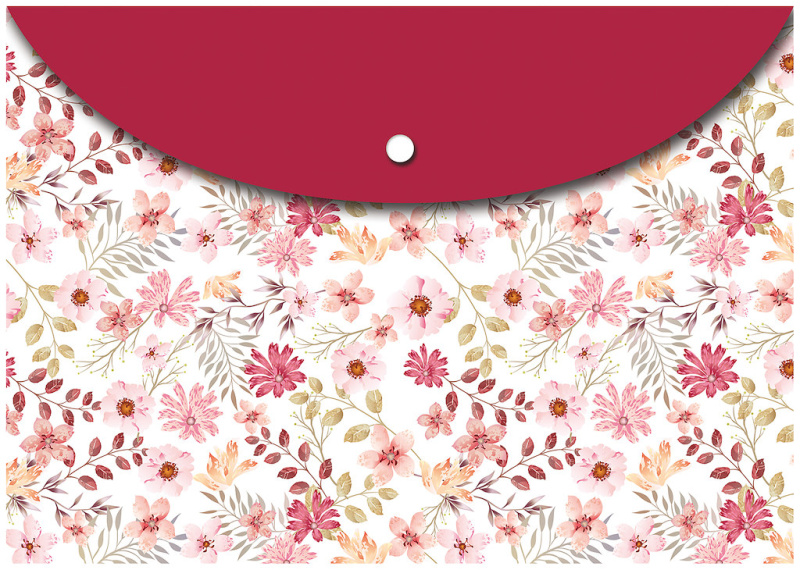 Desky s drukem na dokumenty A5 PVC - Flower