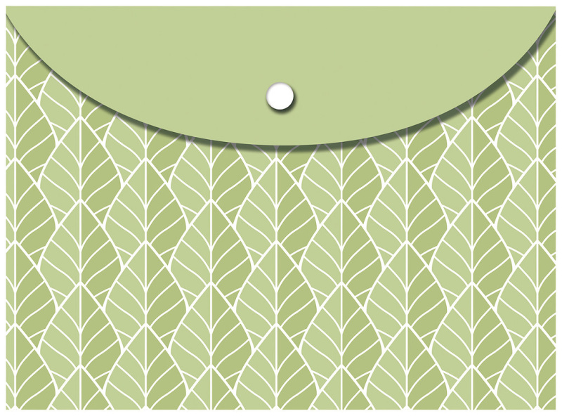 Desky s drukem na dokumenty A6 PVC - Leaves