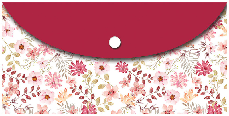 Desky s drukem na dokumenty DL PVC - Flower