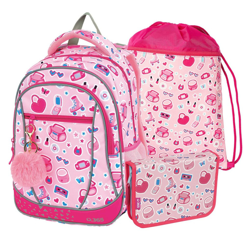 Školní set Prime Pinky Helma 365