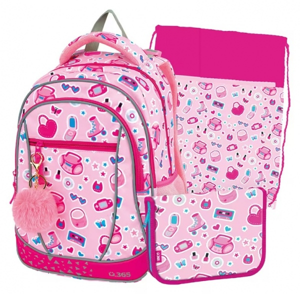 Školní set Prime Pinky Helma 365