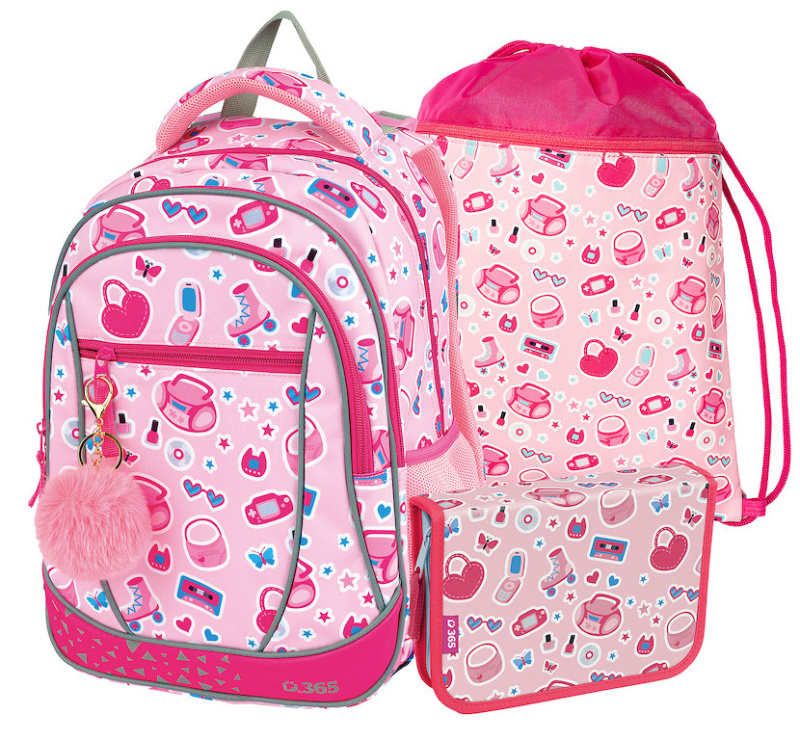 Školní set Prime Pinky Helma 365