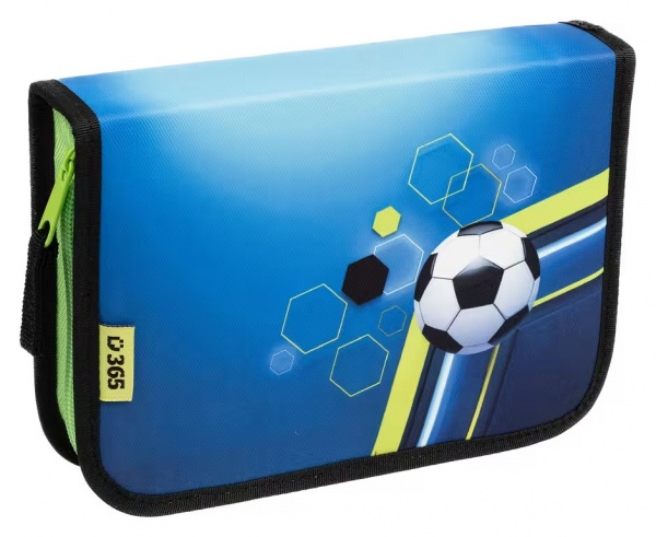 Školní penál jednopatrový Football Helma 365