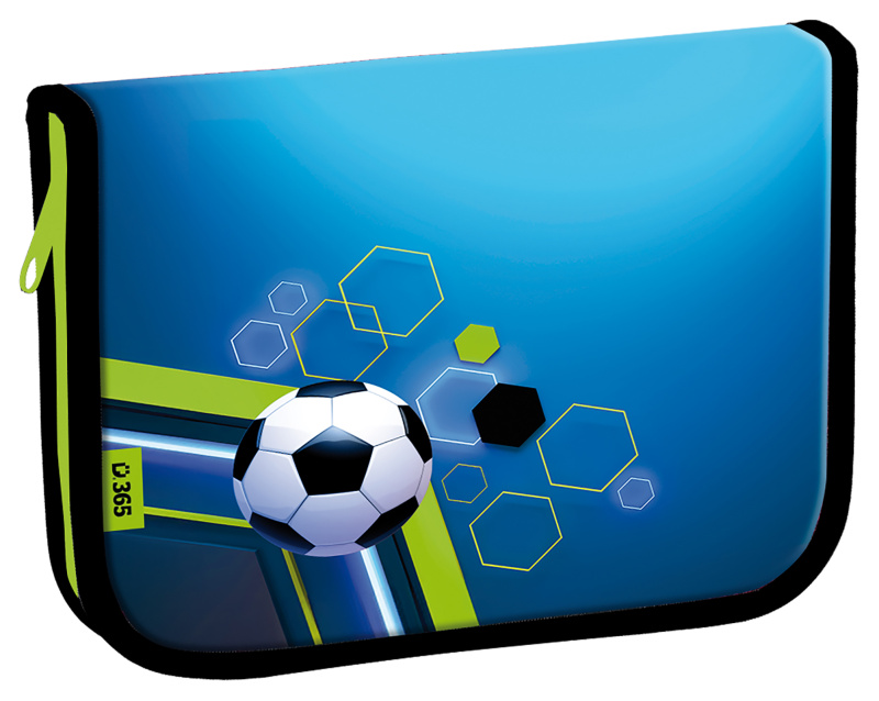 Školní penál jednopatrový Football Helma 365