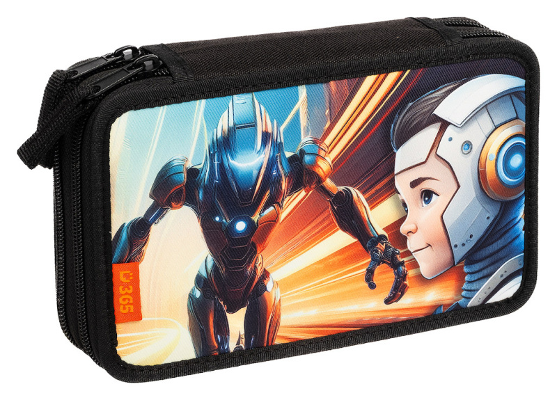 Školní penál dvoupatrový Sci-fi Helma 365