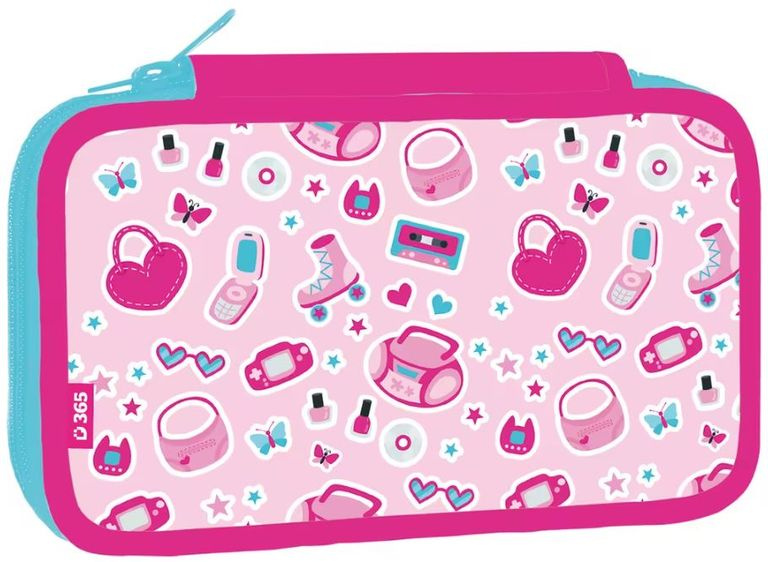 Školní penál dvoupatrový Pinky Helma 365
