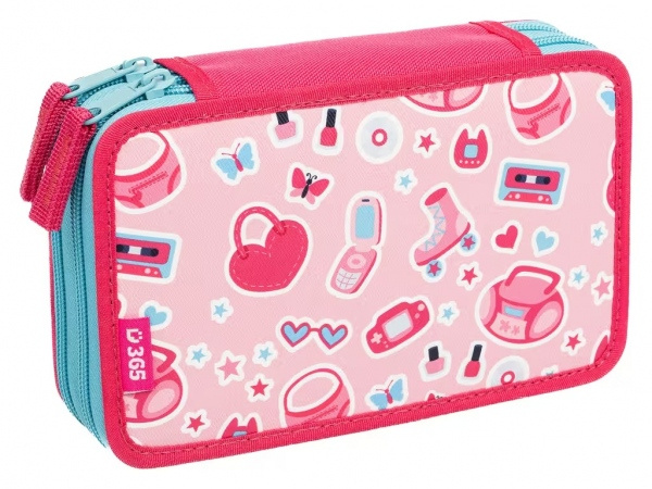 Školní penál dvoupatrový Pinky Helma 365