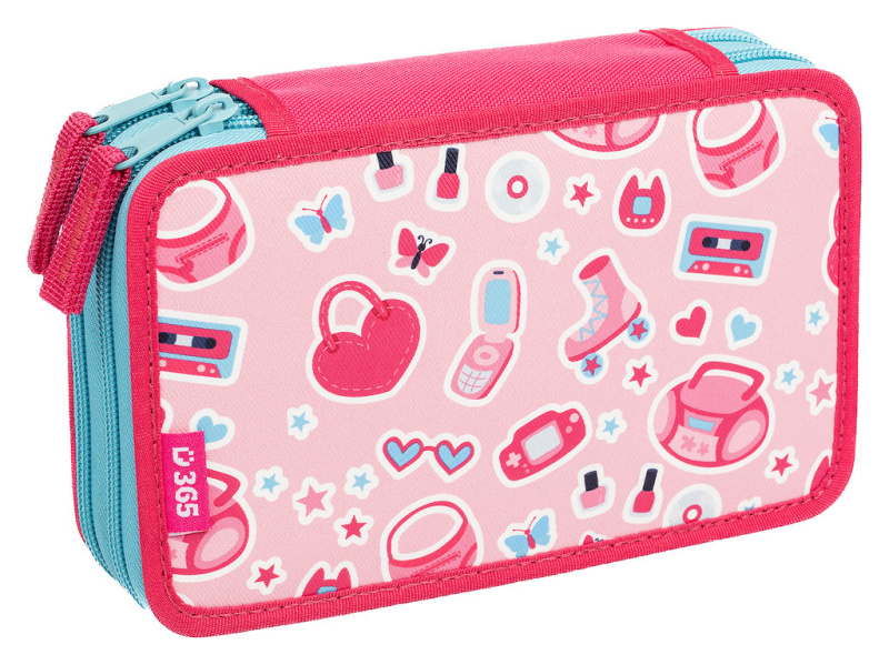 Školní penál dvoupatrový Pinky Helma 365