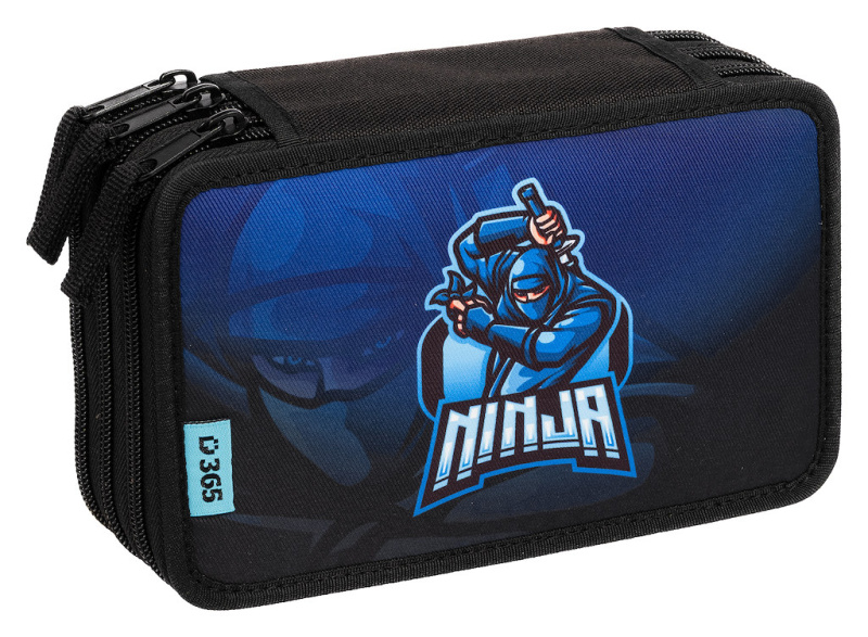 Školní penál třípatrový Ninja Helma 365