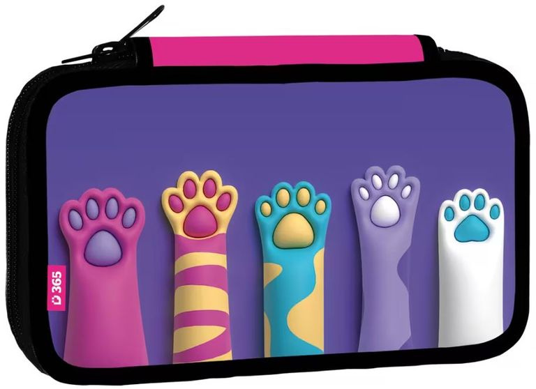 Školní penál třípatrový Paws Helma 365