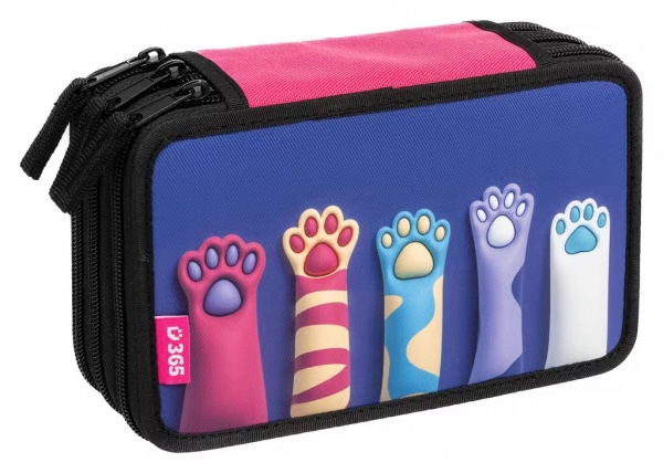 Školní penál třípatrový Paws Helma 365