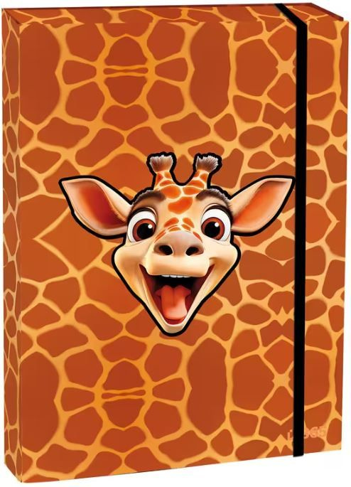 Box na sešity A4 - s klopou, Giraffe