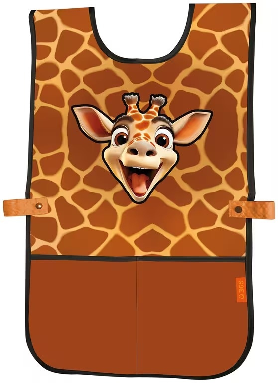 Zástěrka na výtvarnou výchovu pončo Giraffe Helma 365