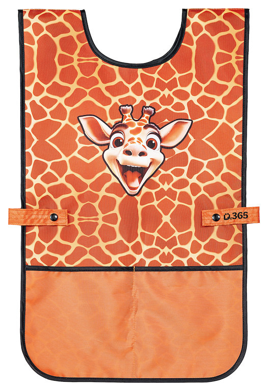 Zástěrka na výtvarnou výchovu pončo Giraffe Helma 365