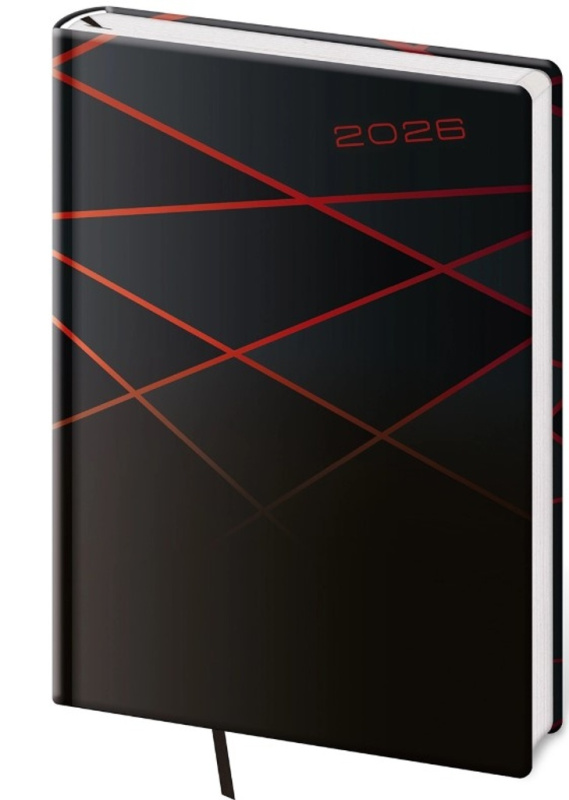 Denní diář 2025 A5 Vario Black design