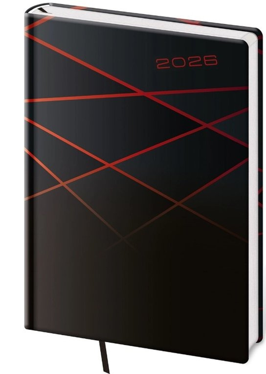 Denní diář 2025 A5 Vario Black design