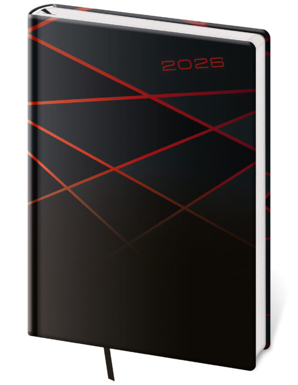 Týdenní diář 2026 A5 Vario Black design