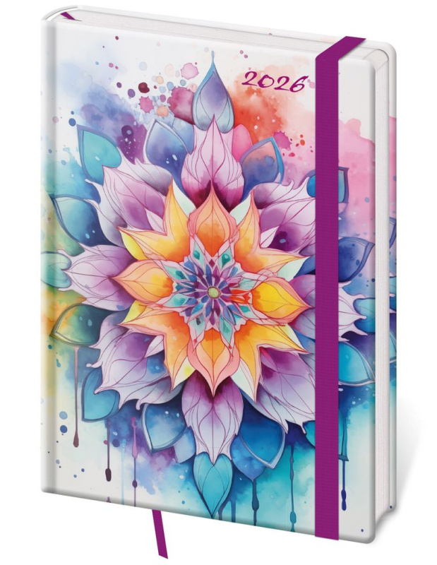 Týdenní diář 2026 A5 Vario Mystic s gumičkou - kniha z kategorie Zápisníky, kalendáře