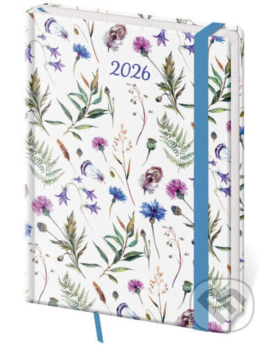 Týdenní diář 2026 A5 Vario Wildflowers s gumičkou - kniha z kategorie Zápisníky, kalendáře