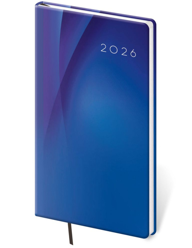Kapesní diář 2026 Vario Blue design