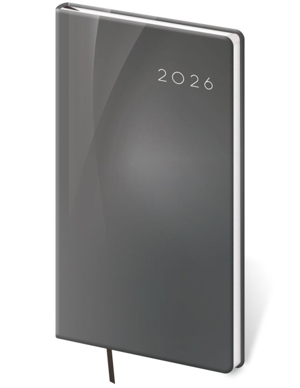 Kapesní diář 2026 Vario Grey design - kniha z kategorie Zápisníky, kalendáře
