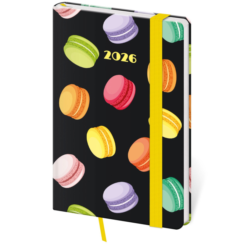 Kapesní diář 2026 Vario Macarons s gumičkou