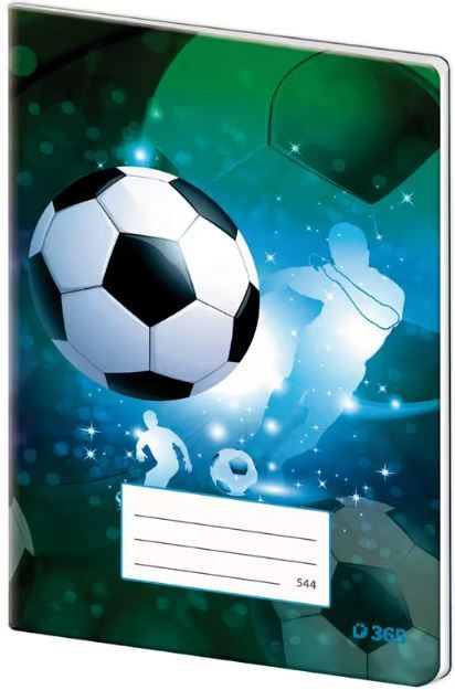 Sešit 544 papírové desky – Football Helma 365