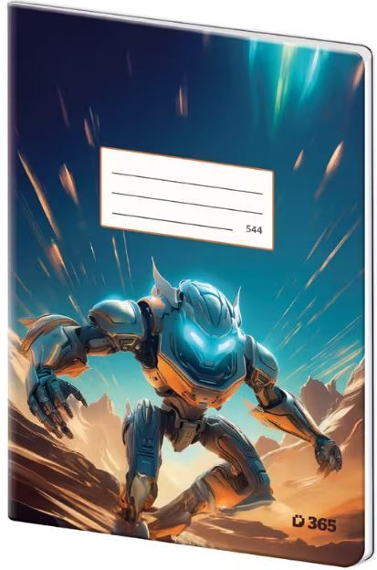 Sešit 544 papírové desky – Sci-fi Helma 365