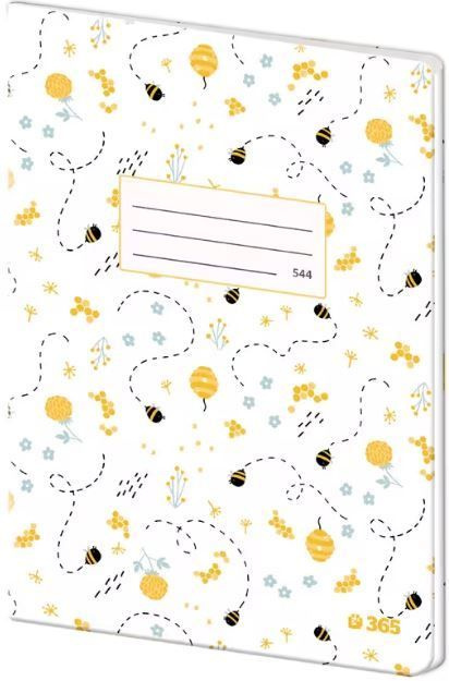 Sešit 544 papírové desky – Bees Helma 365