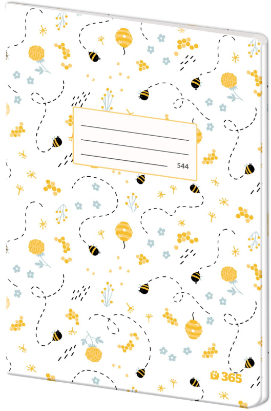 Sešit 544 papírové desky – Bees Helma 365