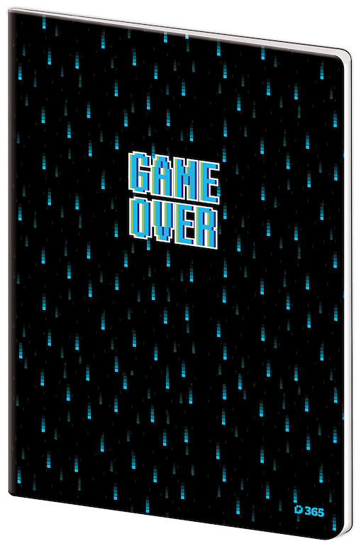 Sešit 444 plastové desky – Game Over Helma 365