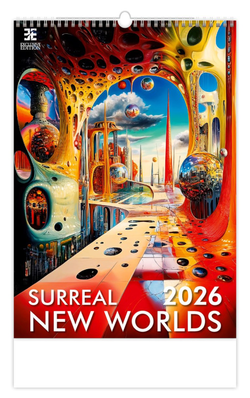 Kalendář nástěnný 2026 Exclusive Edition - Surreal New Worlds NEW