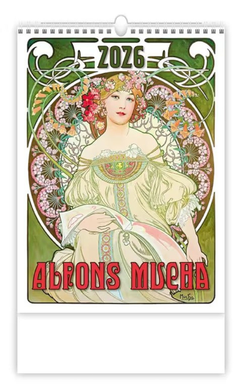 Kalendář nástěnný 2026 - Alfons Mucha NEW