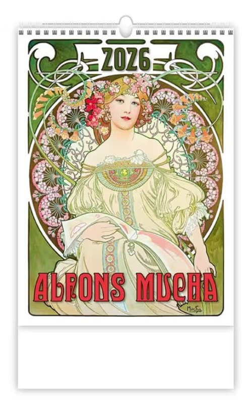 Kalendář nástěnný 2026 - Alfons Mucha NEW
