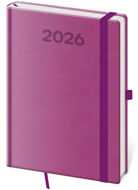 Denní diář 2026 A5 Print Pop fialový - kniha z kategorie Zápisníky, kalendáře