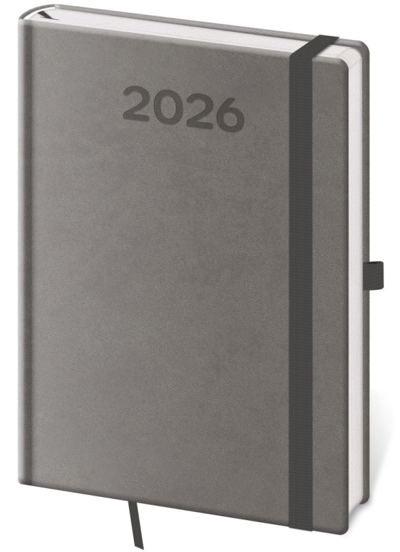 Denní diář 2026 A5 Print Pop šedý - kniha z kategorie Zápisníky, kalendáře