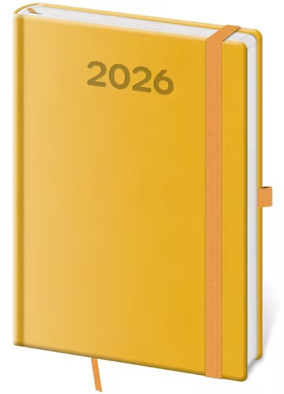 Týdenní diář 2026 A5 Print Pop žlutý - kniha z kategorie Zápisníky, kalendáře