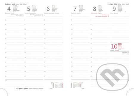 Týdenní diář 2026 A5 Print Pop šedý - kniha z kategorie Zápisníky, kalendáře
