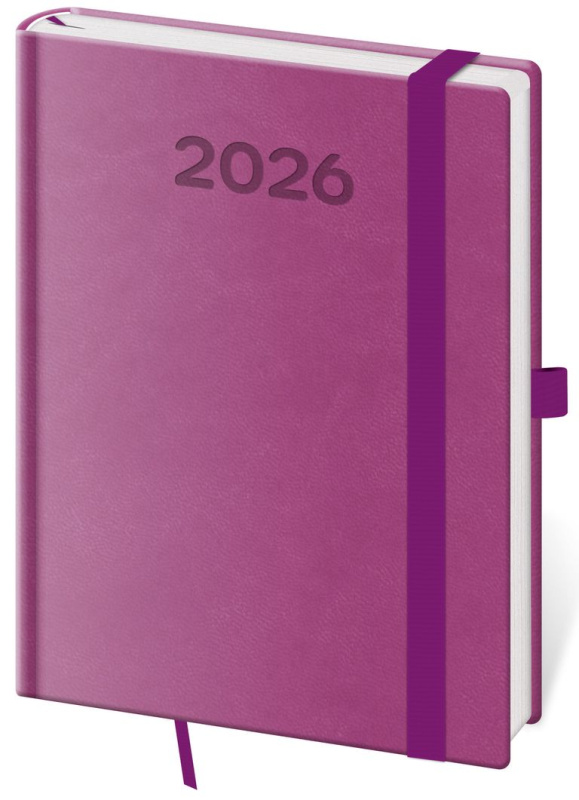 Diář 2026 denní B6 Print Pop - fialová