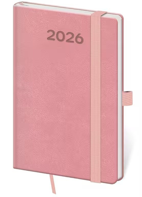 Kapesní diář 2026 Print Pop růžový - kniha z kategorie Zápisníky, kalendáře