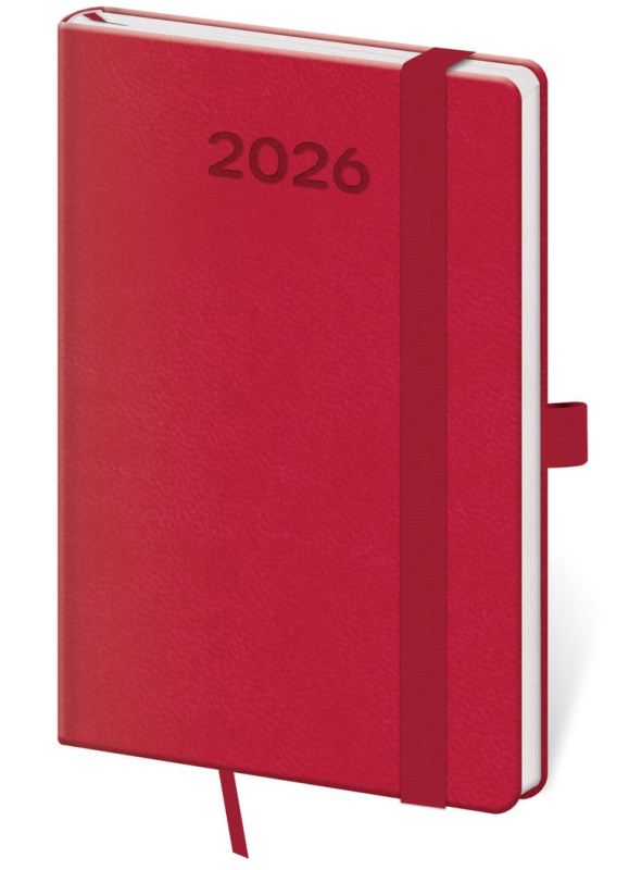 Kapesní diář 2026 Print Pop malinový - kniha z kategorie Zápisníky, kalendáře