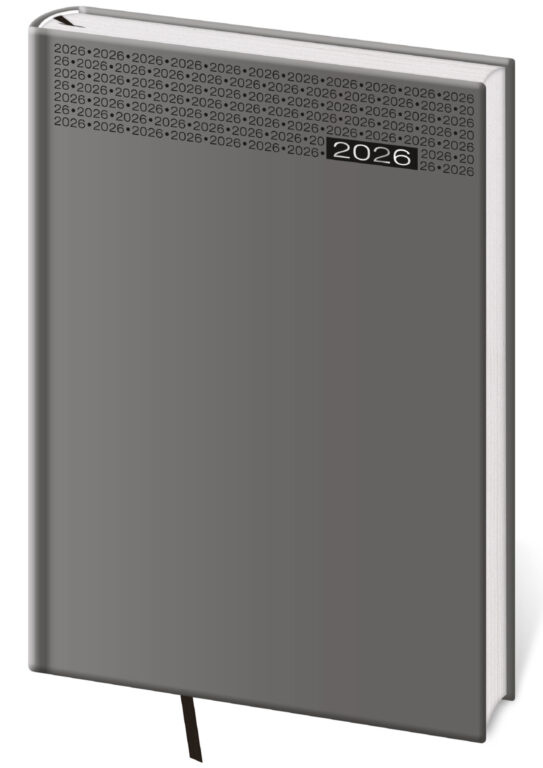 Týdenní diář 2026 Helma B5 - Gommato šedý