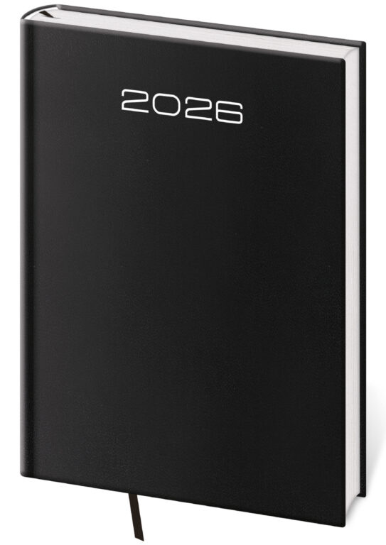 Týdenní diář 2026 A5 Old Karachi černý