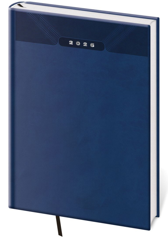 Denní diář 2026 A4 Print Classic modrý - kniha z kategorie Zápisníky, kalendáře
