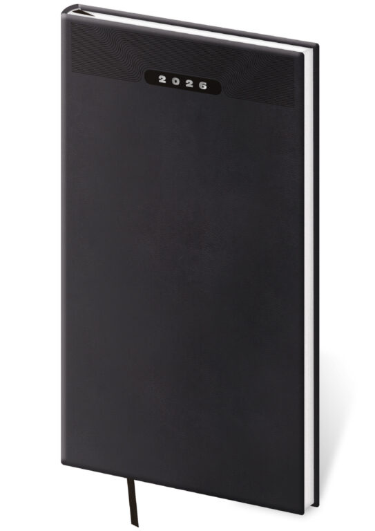 Diář 2026 týdenní kapesní Print Classic - černá