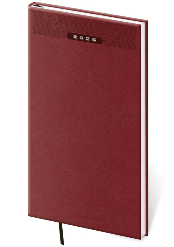 Kapesní diář 2026 Print Classic angl. červený - kniha z kategorie Zápisníky, kalendáře