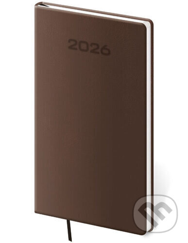 Kapesní diář 2026 Soft hnědý - kniha z kategorie Zápisníky, kalendáře