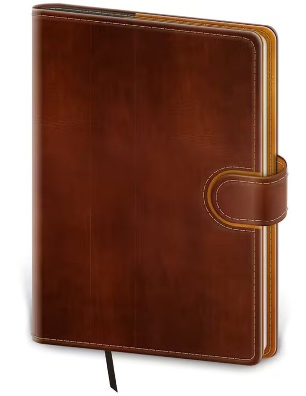 Denní diář 2026 B6 Flip hnědo/hnědý - kniha z kategorie Zápisníky, kalendáře