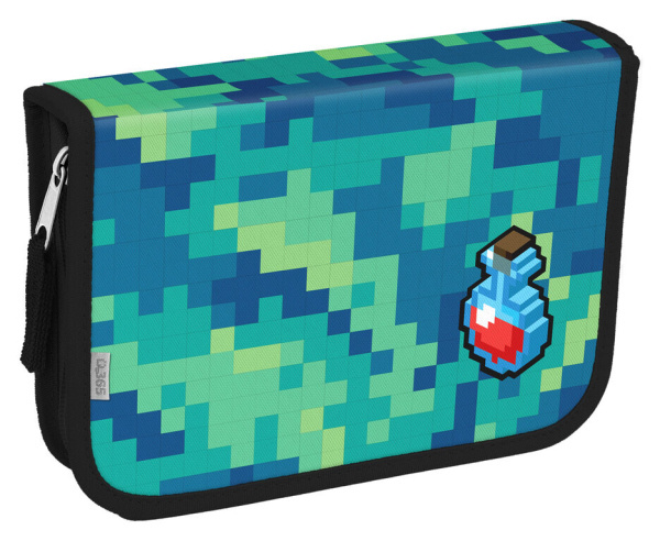 Školní penál jednopatrový Pixel Quest Helma 365