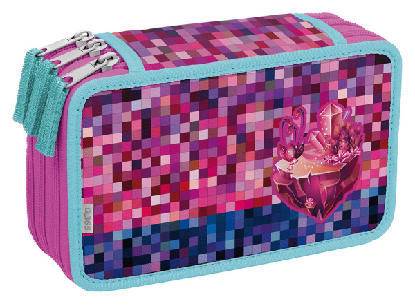 Školní penál třípatrový Craftgirl Helma 365